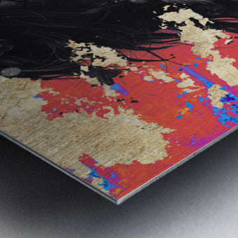 Brushed Metal Print Close-up