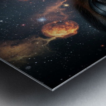 Brushed Metal Print Close-up