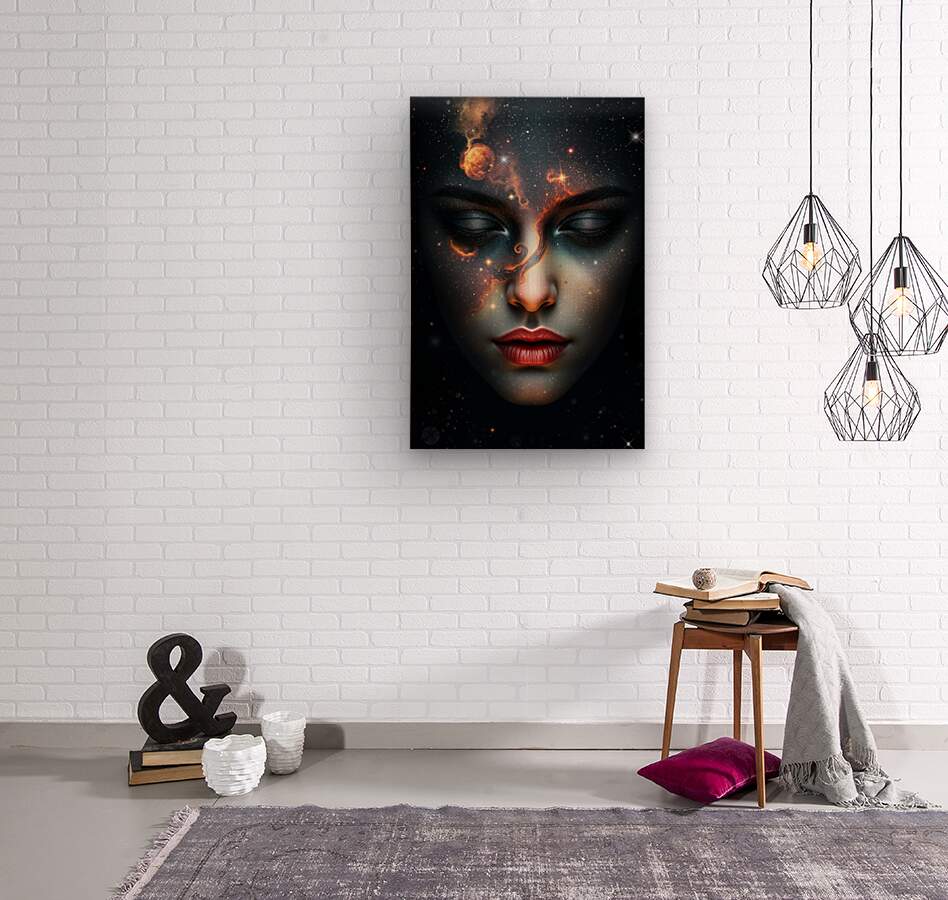 Wood Print Galaxy Wall Art