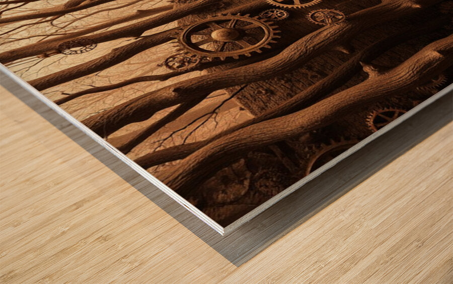 Wood Print Close-up