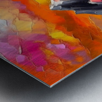 Brushed Metal Print Close-up