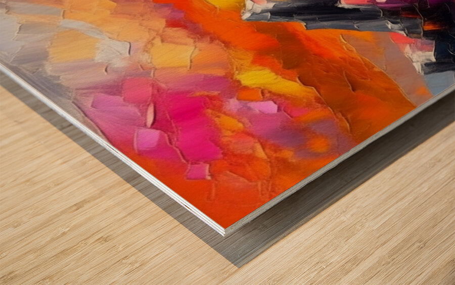 Wood Print Close-up