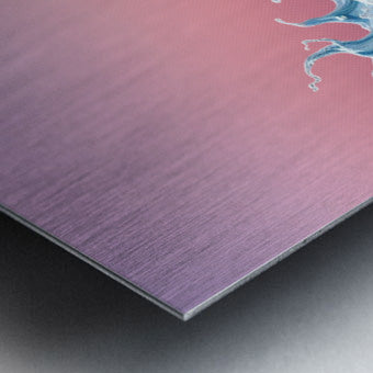 Brushed Metal Print Close-up