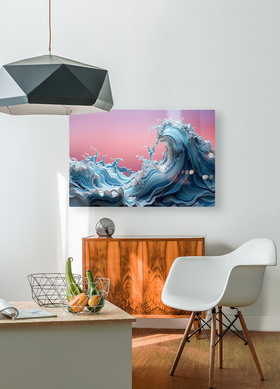 HD Sublimation Metal Print Ocean Wave Wall Art