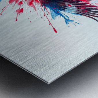 Brushed Metal Print Close-up