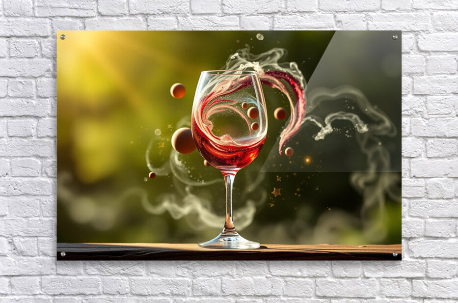 Acrylic Print Wine Glass Wall Art