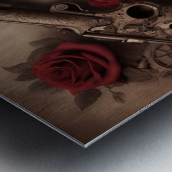 Brushed Metal Print Close-up