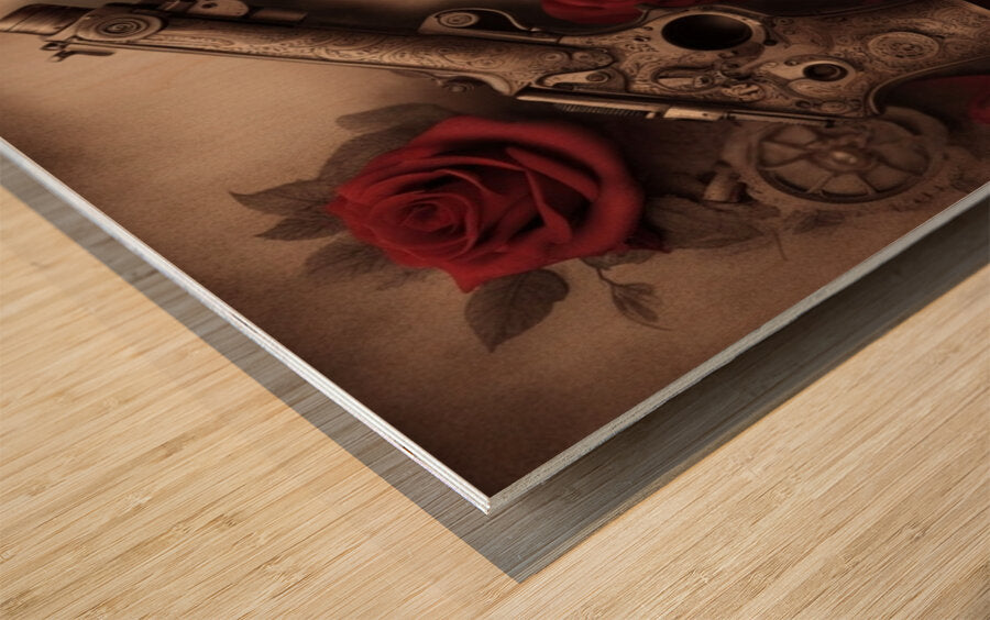 Wood Print Close-up