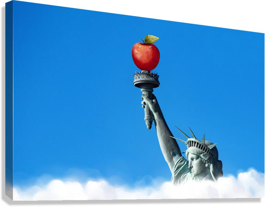 Giclée Stretched Canvas Print Statue of Liberty Wall Art