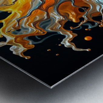 Brushed Metal Print Close-up