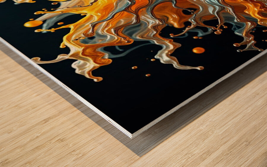 Wood Print Close-up