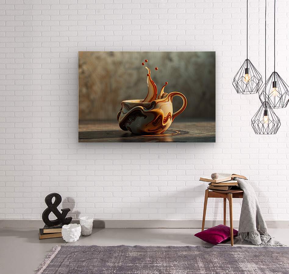 Wood Print Coffee Wall Art