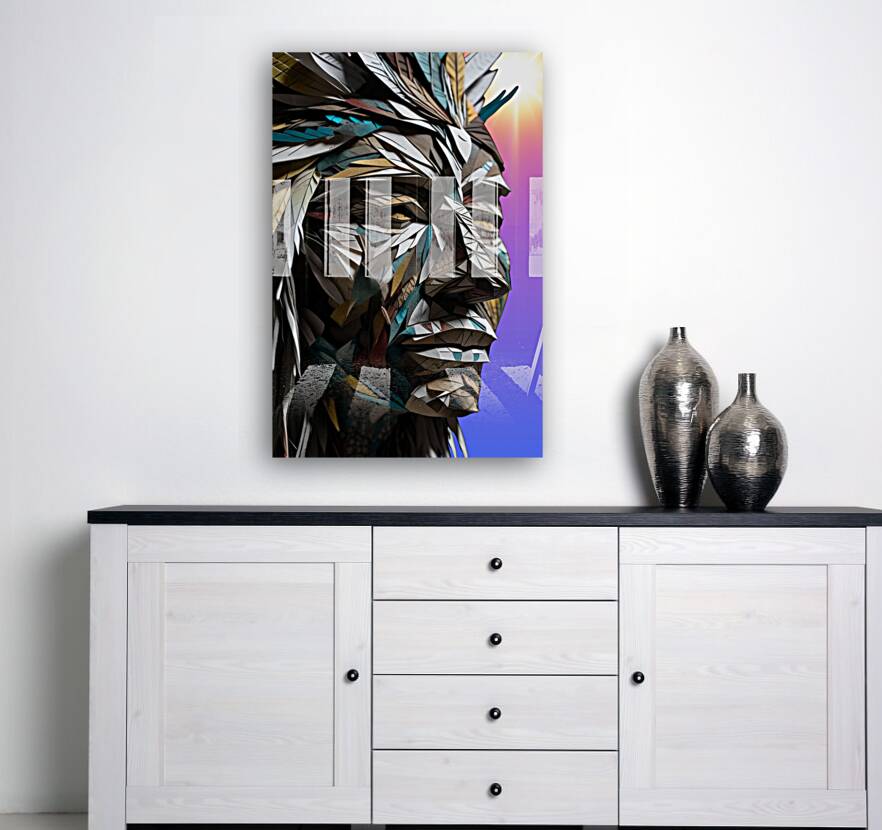 Acrylic Print Mockup Native American Wall Art