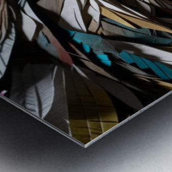 Brushed Metal Print Close-up