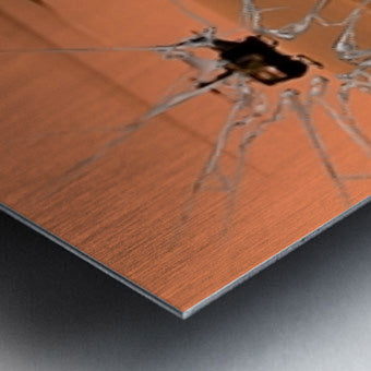Brushed Metal Print Close-up