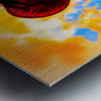 Brushed Metal Print Close-up