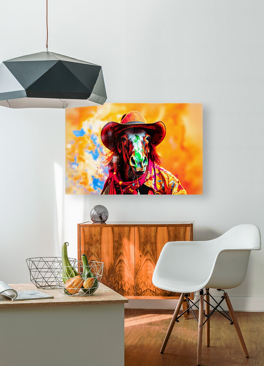 HD Sublimation Metal Print Funny Horse Wall Art