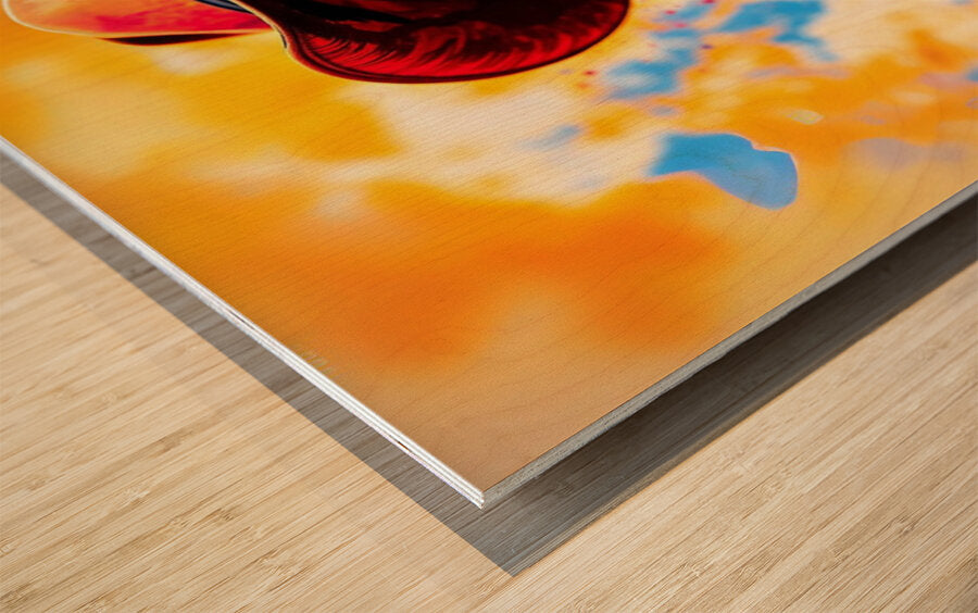 Wood Print Close-up