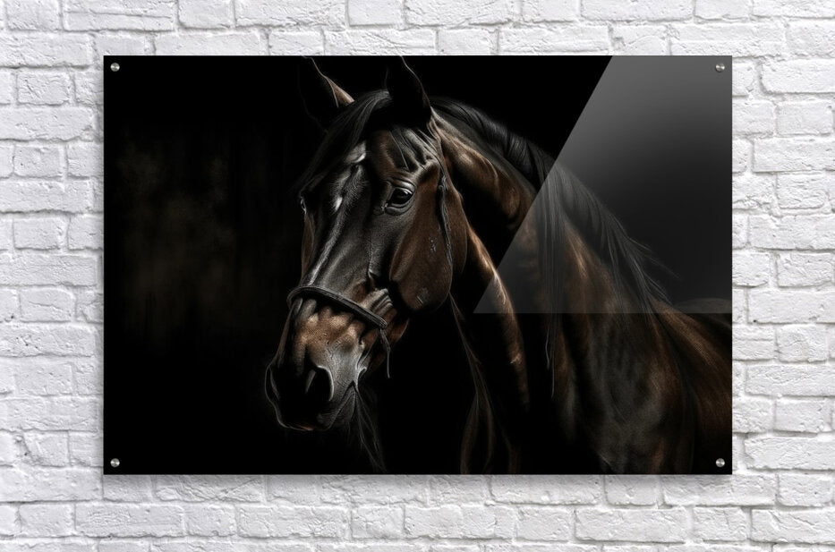 Acrylic Print Dark Horse Wall Art