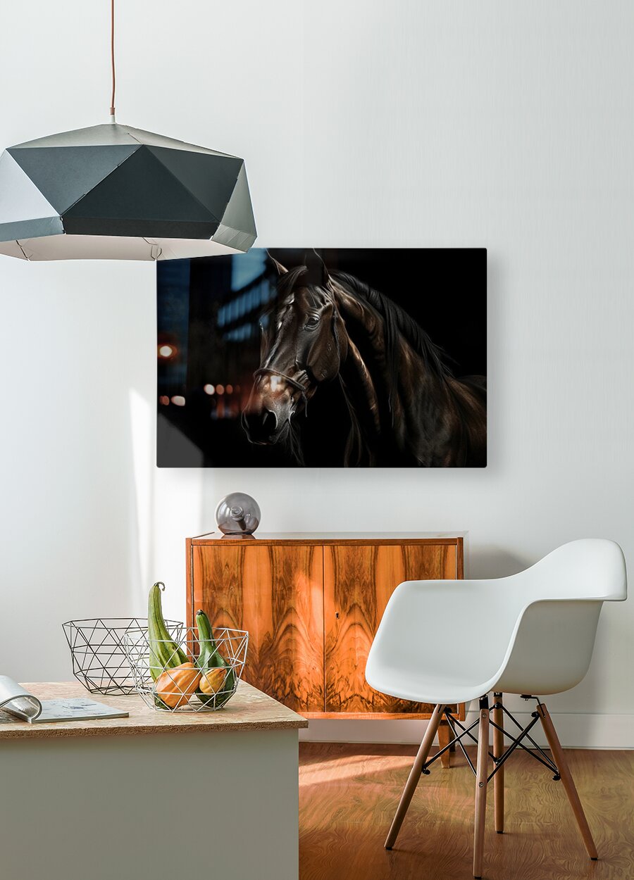 HD Sublimation Metal Print Dark Horse Wall Art
