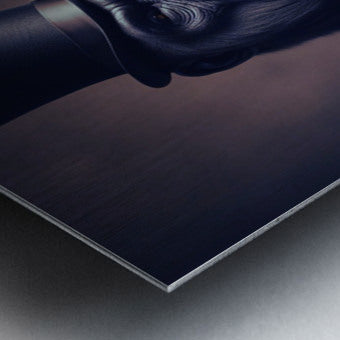 Brushed Metal Print Close-up