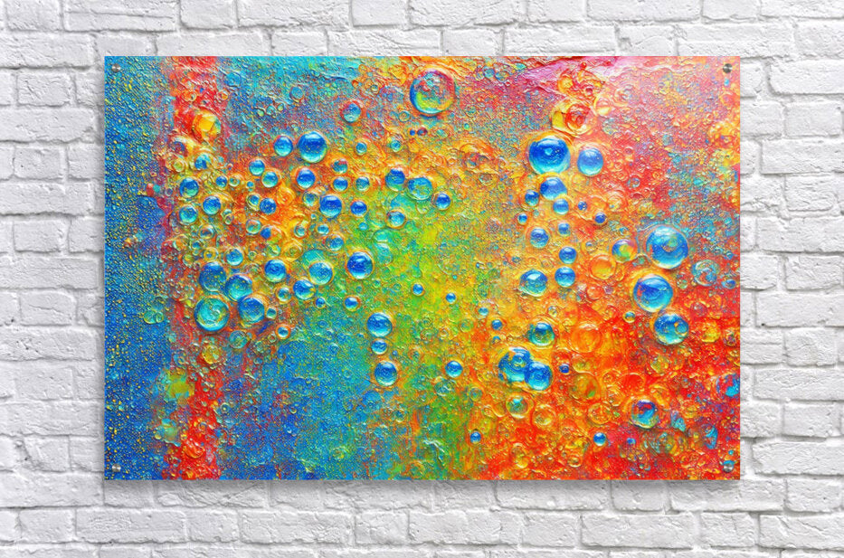 Acrylic Print Bubbling Rustic Wall Art