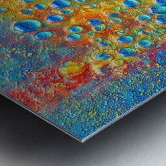 Brushed Metal Print Close-up