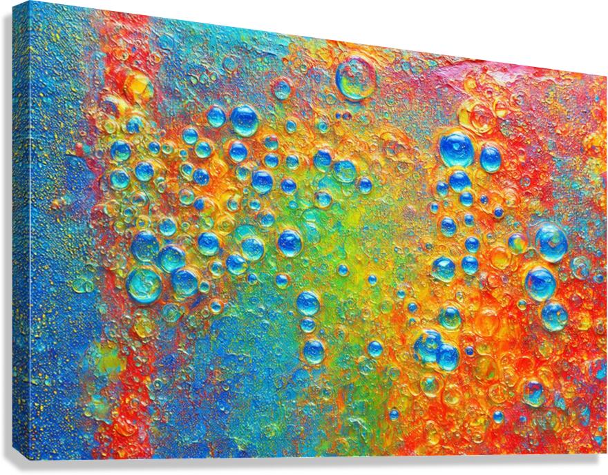 Giclée Stretched Canvas Print Bubbling Rustic Wall Art