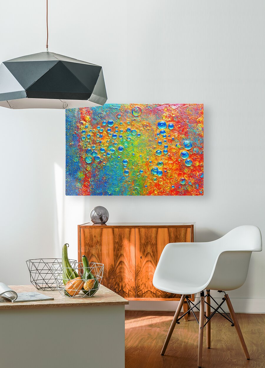 HD Sublimation Metal Print Bubbling Rustic Wall Art