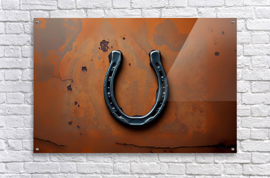 Acrylic Print Rustic Horseshoe Wall Art