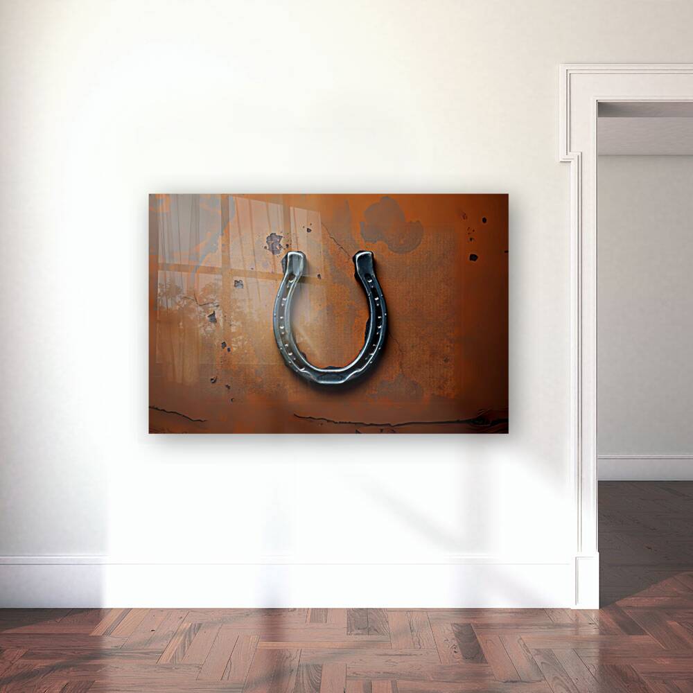Acrylic Print Mockup Rustic Horseshoe Wall Art
