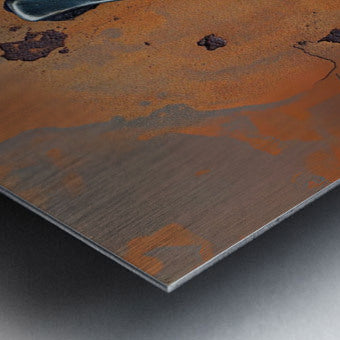 Brushed Metal Print Close-up