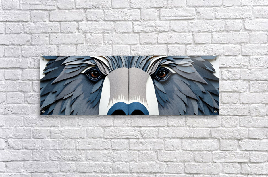 Acrylic Print Paper Bear Wall Art