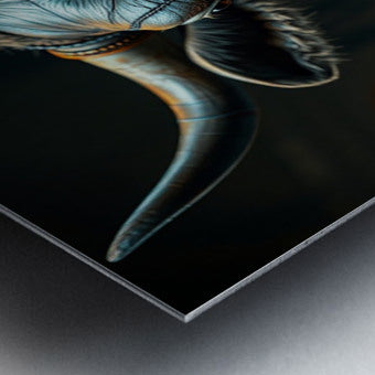 Brushed Metal Print Close-up