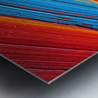 Brushed Metal Print Close-up