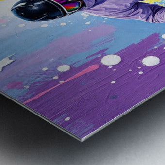 Brushed Metal Print Close-up