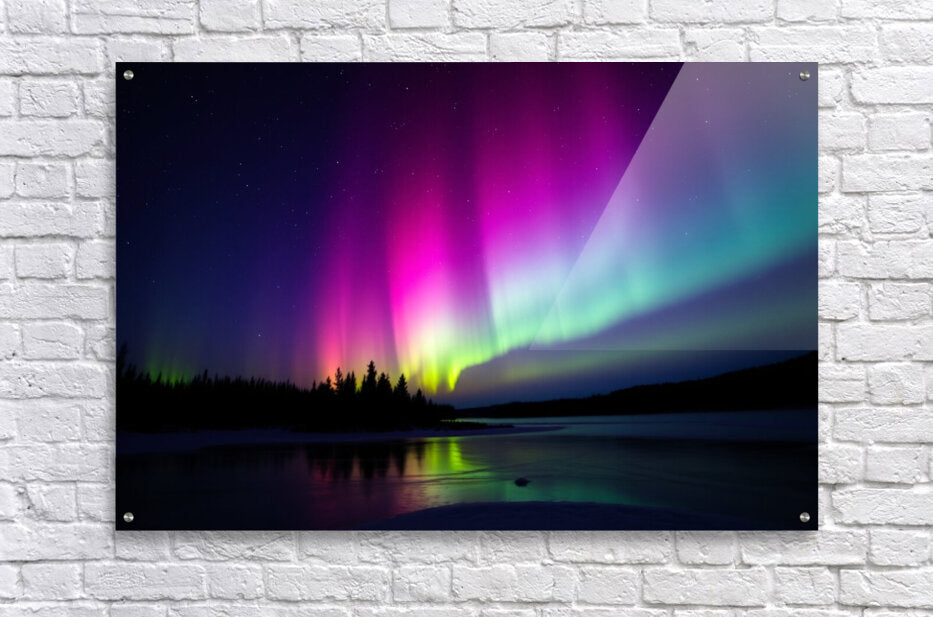 Acrylic Print Northern Lights Wall Art