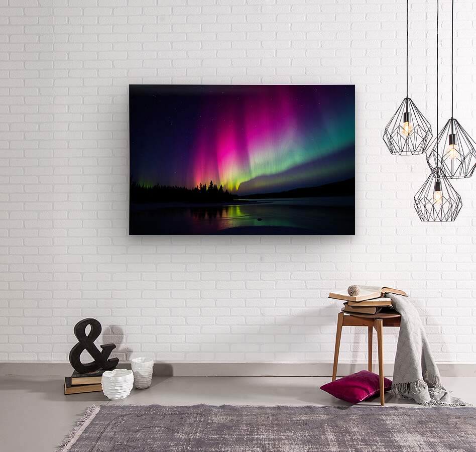  Wood Print Northern Lights Wall Art