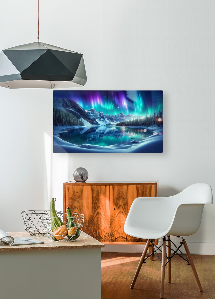  HD Sublimation Metal Print Northern Lights Wall Art