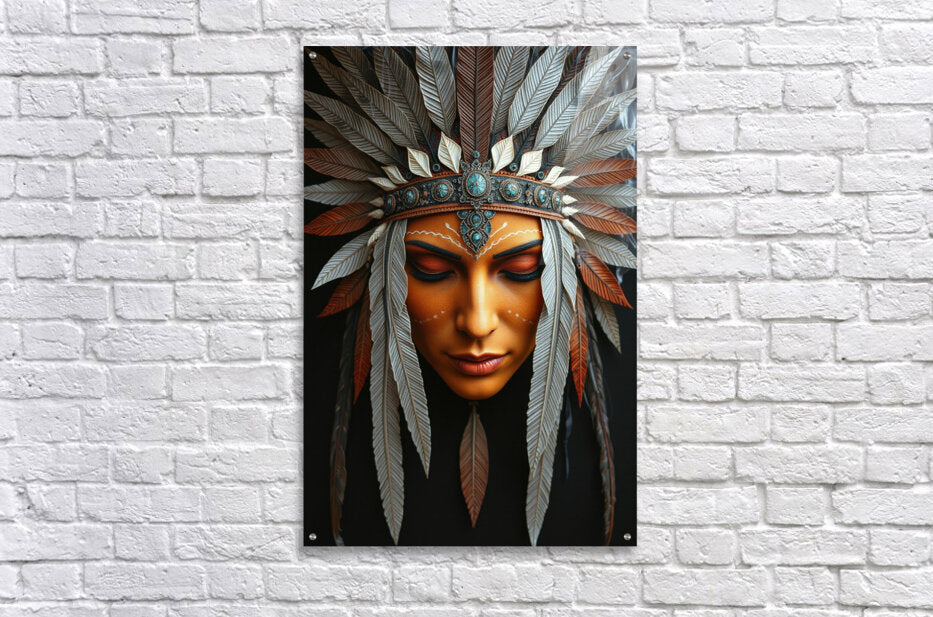 Acrylic Print Native American Wall Art