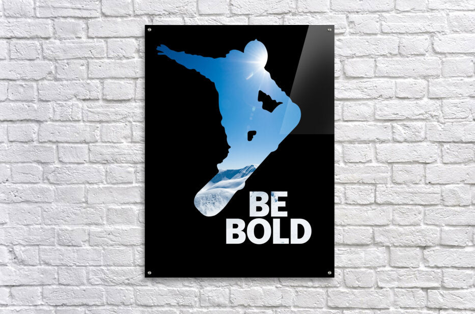 Acrylic Print Snowboarding Inspirational Wall Art