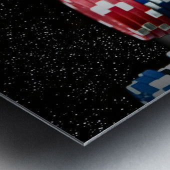 Brushed Metal Print Close-up