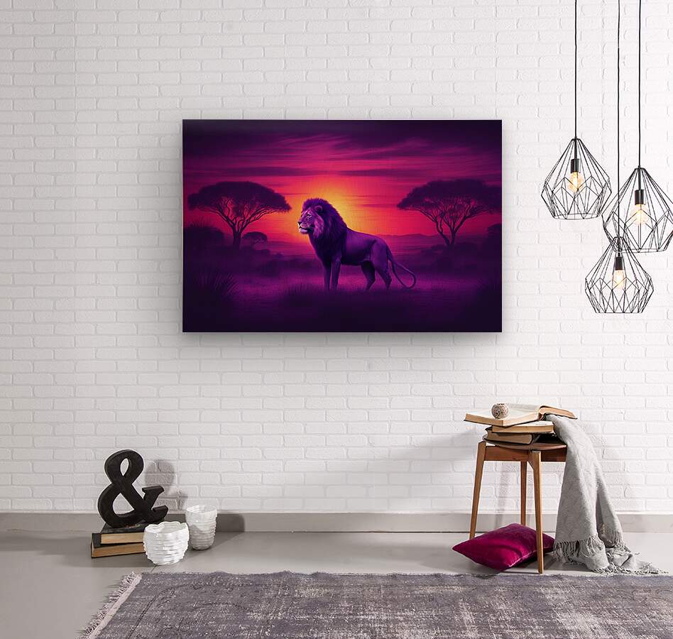  Wood Print Safari Wall Art