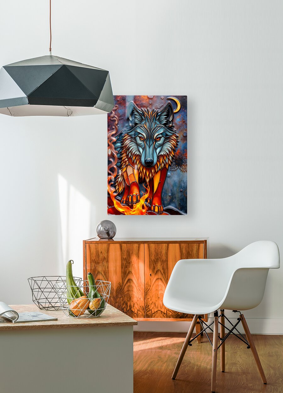  HD Sublimation Metal Print Wolf Wall Art