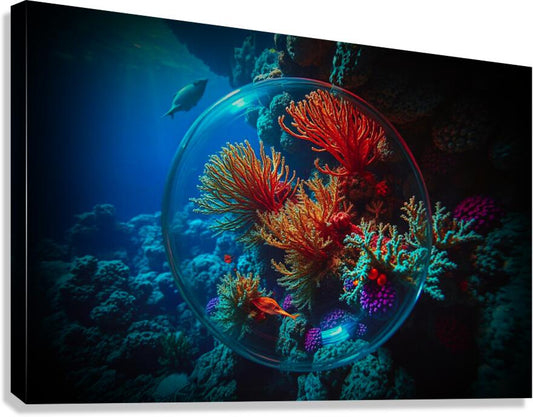  Giclée Stretched Canvas Print Coral Reef Wall Art