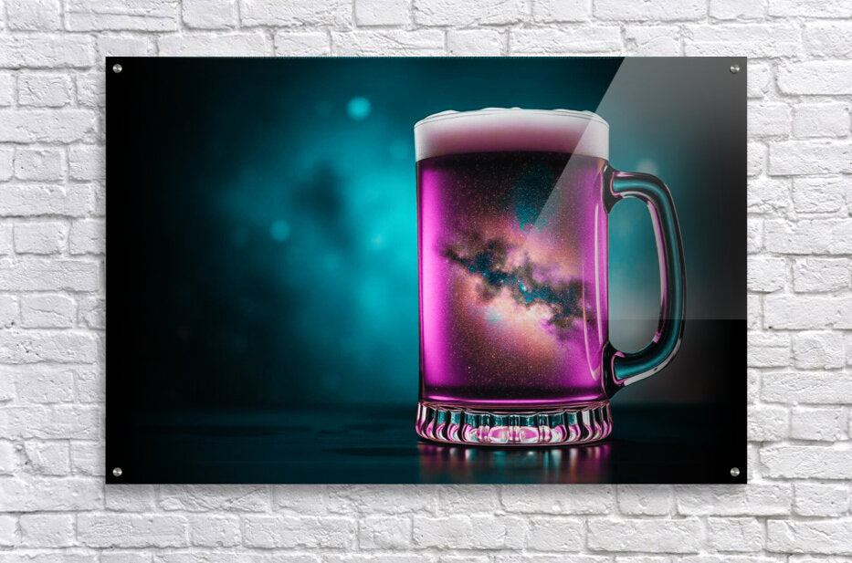 Acrylic Print Galaxy Beer Mug Wall Art