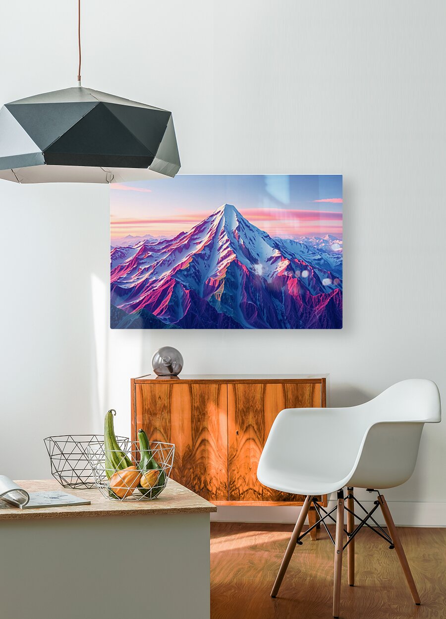 HD Sublimation Metal Print Mountain Wall Art