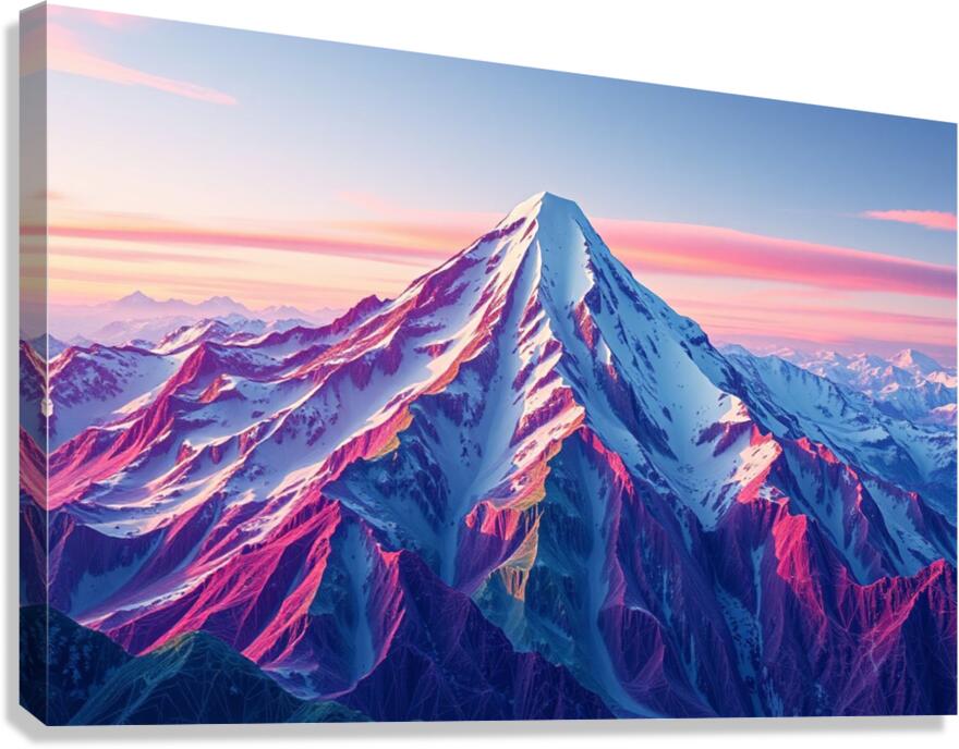  Giclée Stretched Canvas Print Mountain Wall Art