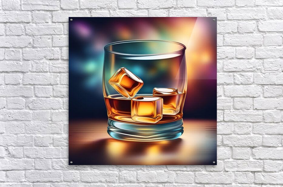  Acrylic Print Whiskey Glass Wall Art