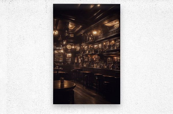  Brushed Metal Print  Irish Bar Wall Art